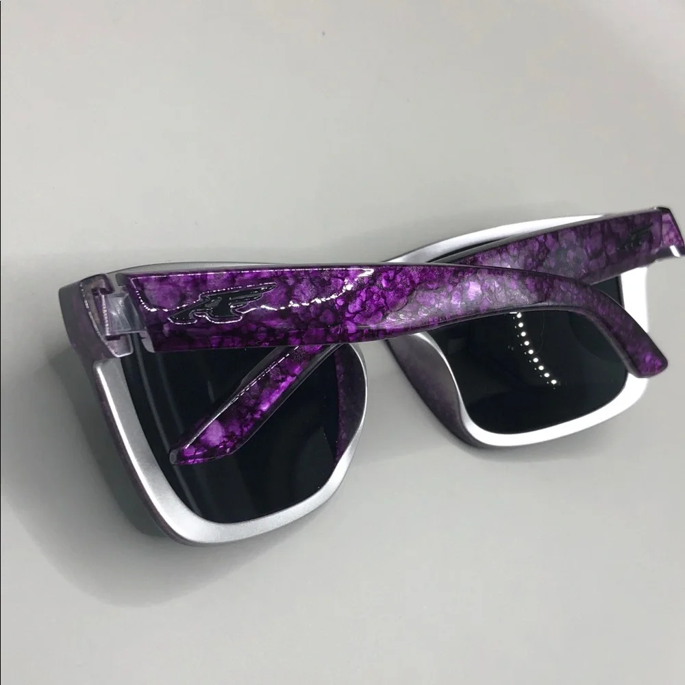 Arnette Witch Doctor Square Sunglasses UNISEX Purple w Case Italy